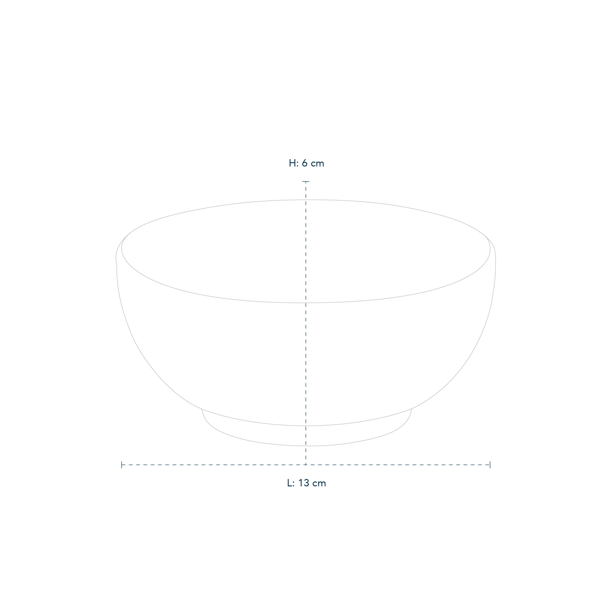 1016765 blue fluted plain bowl 47cl line drawings
